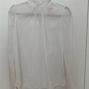 Kate Spade Cream Back Neck Tie Blouse